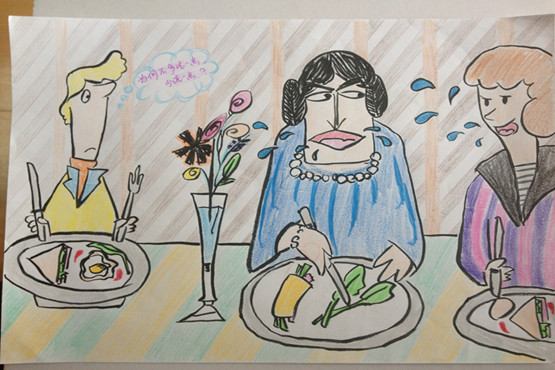 学生文明礼仪宣传画作品